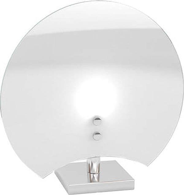 Abatjour-Contemporaneo-Clover-Metallo-Cromo-Vetro-Bianco-1-Luce-G9