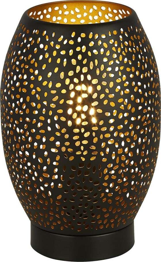Abatjour-Contemporaneo-Laser-Acciaio-Nero-Oro-1-Luce-E27