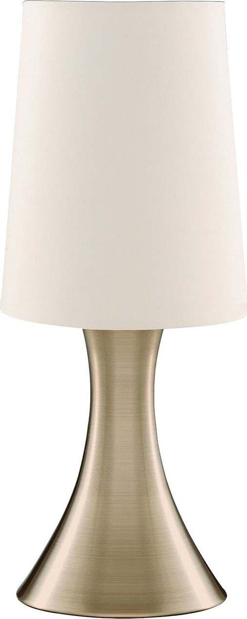 Abatjour-Contemporaneo-Tocco-Acciaio-Ottone-Tessuto-Crema-1-Luce-E14