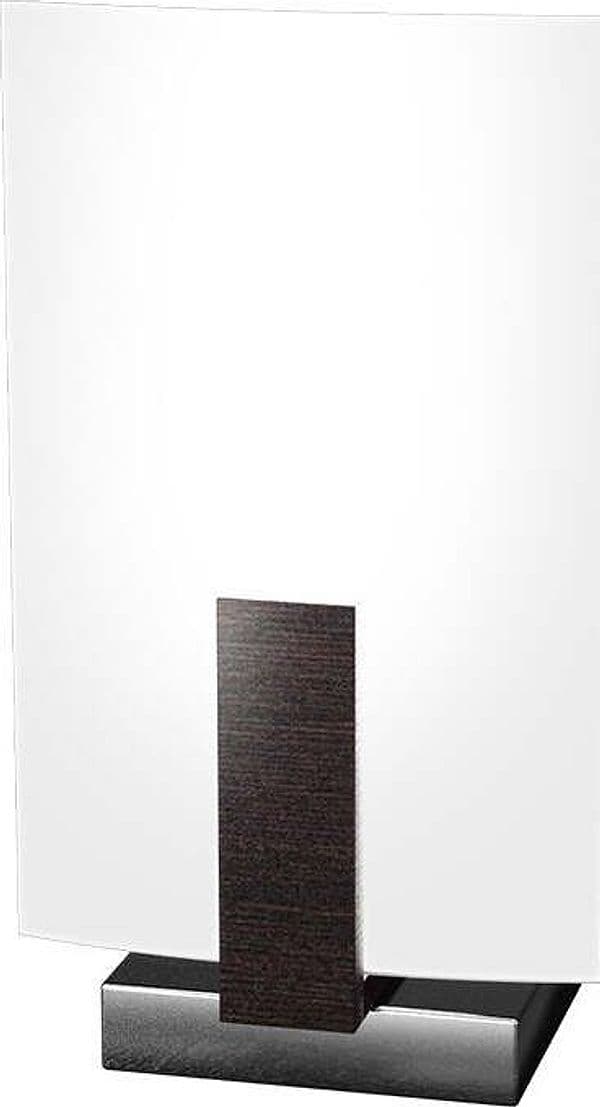 Abatjour-Contemporaneo-Wood-Metallo-Nero-Wengè-Vetro-Bianco-1-Luce-E27