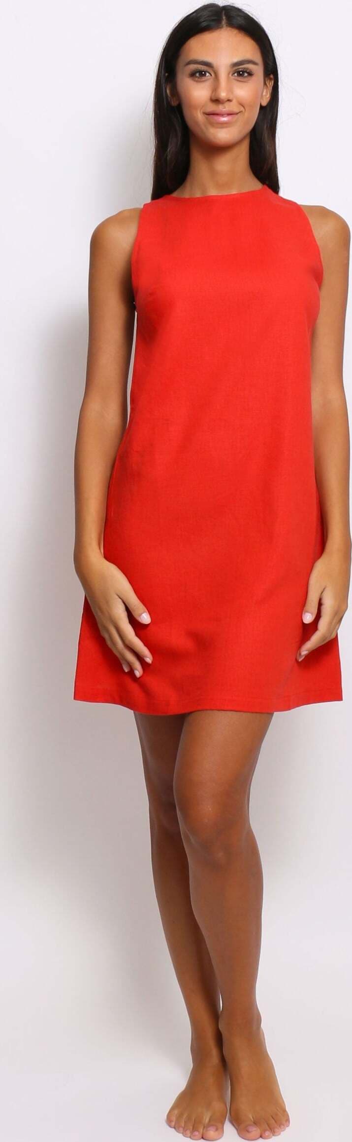 Abito-smanicato-lino-cashmere-nero