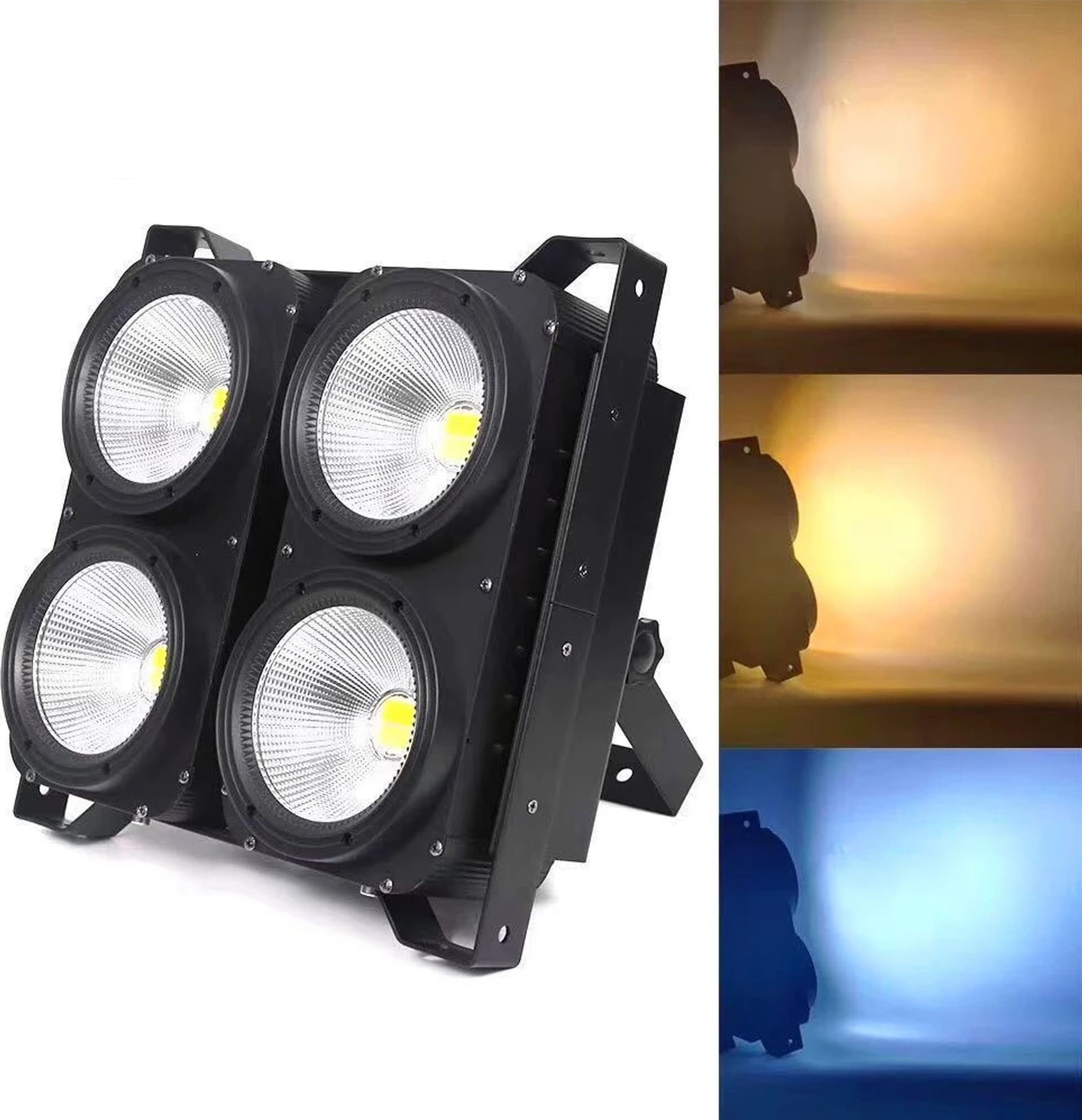 ACCECATORE LED 4 X 50 W BIANCO CALDO + NATURALE BLINDER DMX COLOR CHANGE STROBO