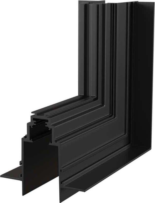 Accessorio-Binario-Da-Incasso-Con-Spessore-8,5Cm-Angolo-Basso-Alluminio-Nero