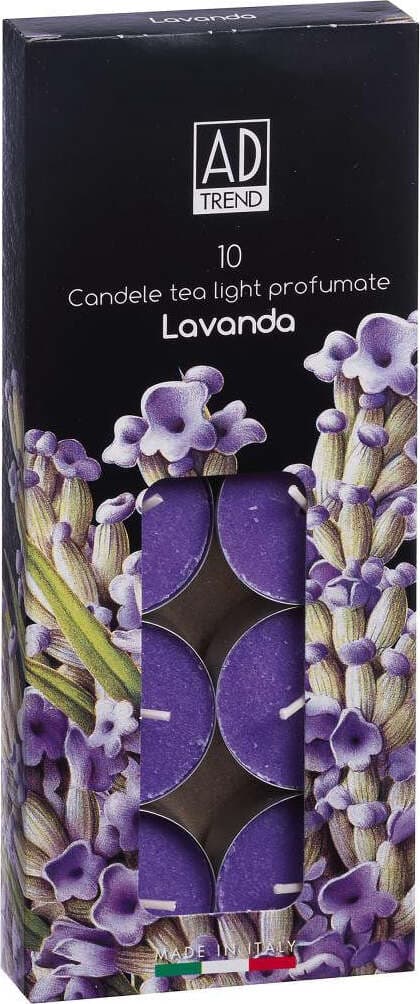 AD Trend Set 10 tea light Profumo Lavanda Casa e cucina/Decorazioni per interni/Candele e portacandele/Candele/Lumini Scontolo.net - Potenza, Commerciovirtuoso.it