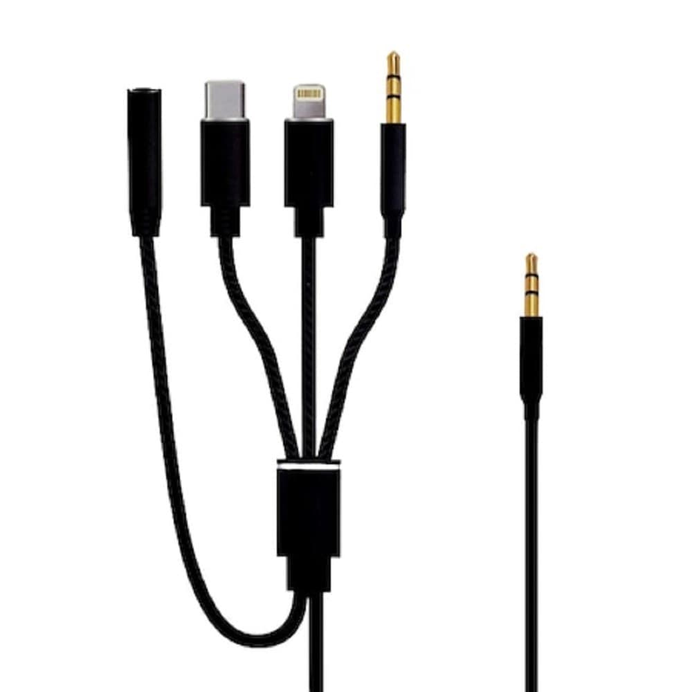 Adattatore 6in1 Da Cavo Jack 3,5mm A Lightning Type-c Jack 3,5mm M F 1mt Q-sx12 Elettronica/Informatica/Accessori/Accessori per Tablet PC/Caricatori e Adattatori Trade Shop italia - Napoli, Commerciovirtuoso.it