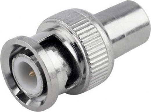 ADATTATORE CONNETTORE BNC MASCHIO A RCA FEMMINA A CRIMPARE COASSIALE CCTV