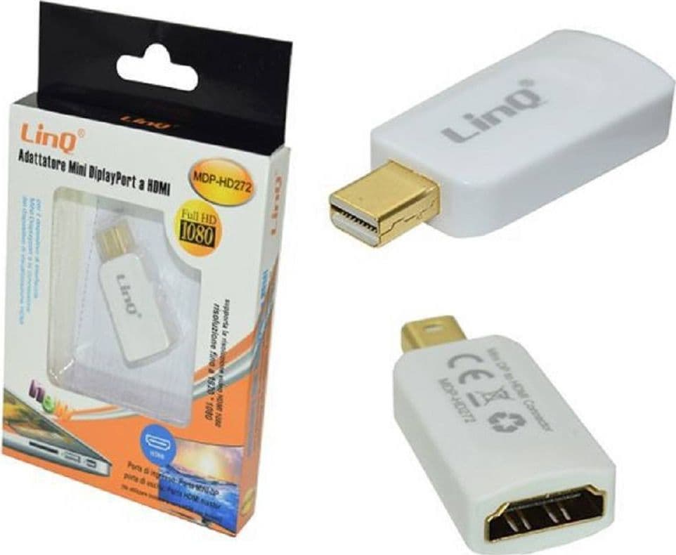 ADATTATORE DA MINI DISPLAYPORT A HDMI PER PC MACBOOK FULL HD 1080P MDP-HD272
