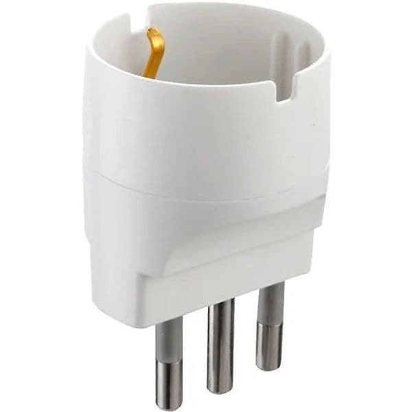 ADATTATORE SPINA PRESA ELETTRICA 16A 1 PRESA 2P + T/SCHUKO 10A RIDUTTORE CASA in Adattatori universali da viaggio Eternal Brico - Ariano Irpino, commercioVirtuoso.it