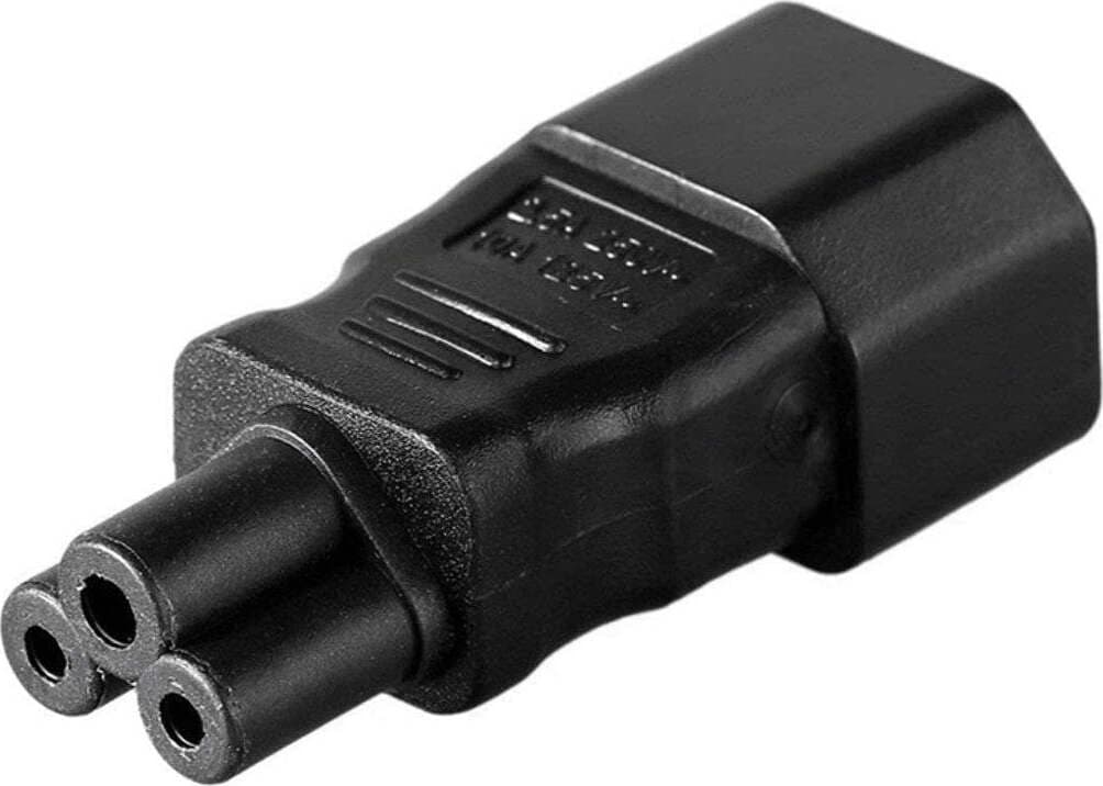 Adattatore di Alimentazione IEC320 C14 a C5 da alimentazione Standard IEC a Tripolare per alimentatori Notebook UPS ed altri dispositivi in Cavi di alimentazione 85cento.it - Potenza, commercioVirtuoso.it