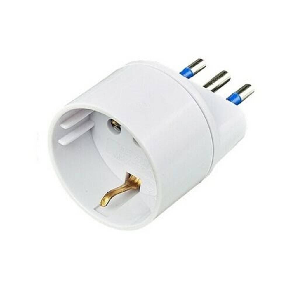 Adattatore Riduttore Da Presa Shuko Tedesca A Spina Piccola 10a Italiana Moda/Valigie borse e accessori da viaggio/Accessori/Accessori da viaggio/Adattatori universali da viaggio Trade Shop italia - Napoli, Commerciovirtuoso.it