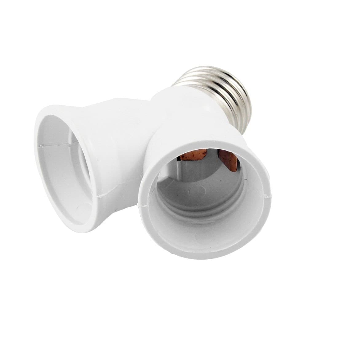 ADATTATORE SDOPPIATORE PORTALAMPADA ATTACCO DA E27 A 2 PRESE E27 BIANCO SOCKET Trade Shop italia - Napoli, Commerciovirtuoso.it