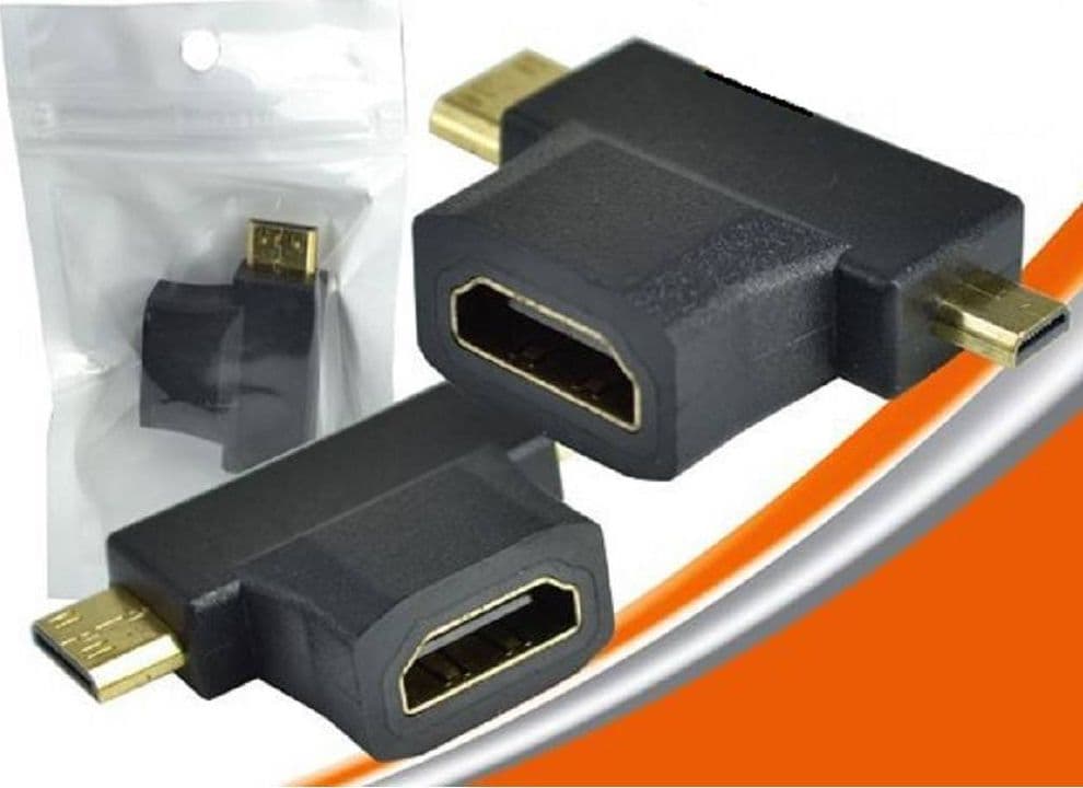 Adattatore Video Convertire Spina Hdmi Femmina A Mini E Micro Hdmi Maschio Hf-103 Elettronica/Informatica/Accessori/Adattatori/Adattatori DVI-HDMI Trade Shop italia - Napoli, Commerciovirtuoso.it