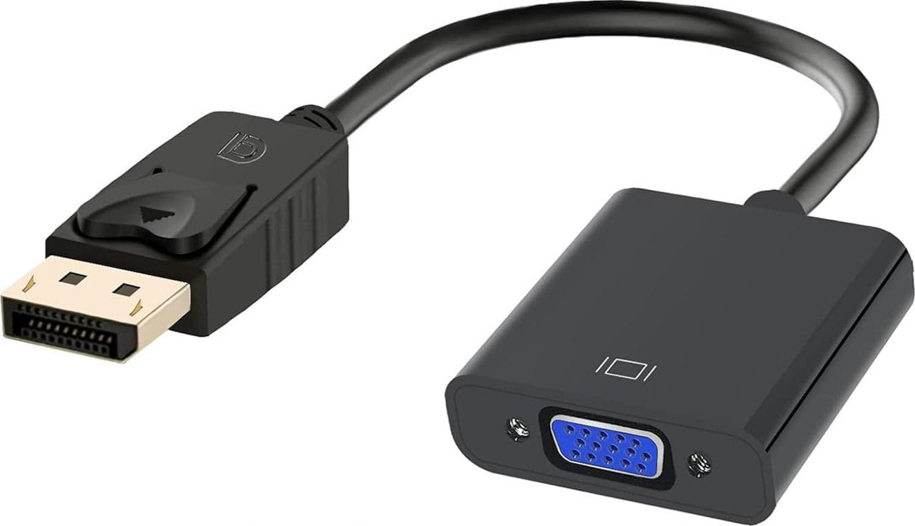 Adattatore Video da uscita DisplayPort a ingresso VGA - Display Port to VGA - No al contrario in 85cento.it - Potenza, commercioVirtuoso.it