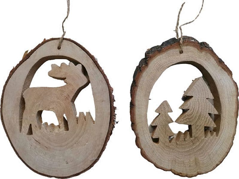Addobbo natalizio Sagoma in legno Assortito Ciao Srl