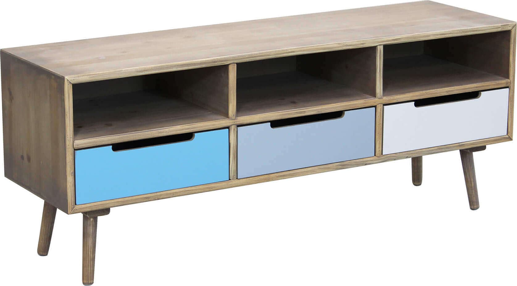 ADELINE - porta tv in legno colorato Multicolor