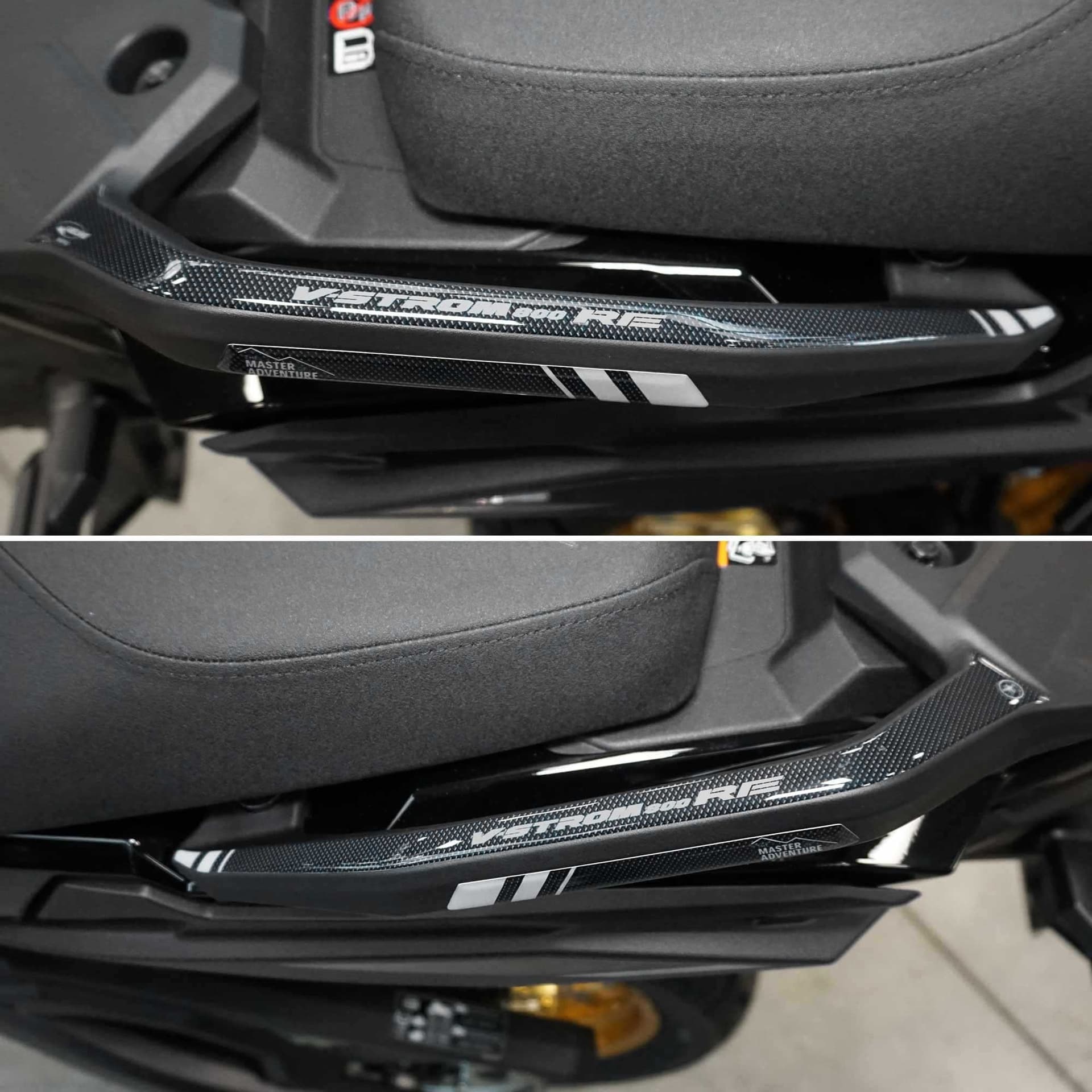 Adesivi-3D-compatibili-con-Suzuki-V-Strom-800RE-Protezioni-maniglie-passeggero