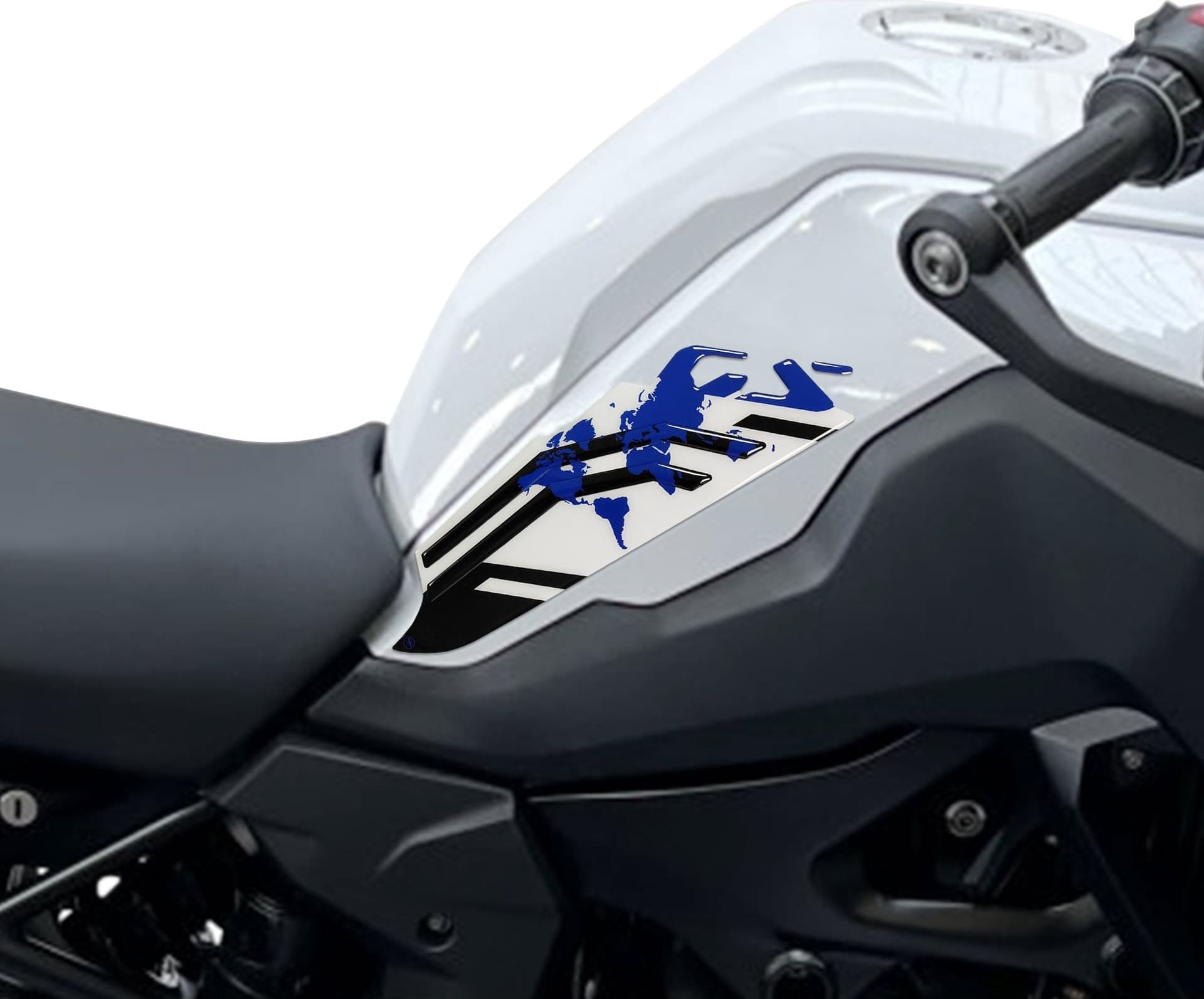 Adesivi 3D protezioni laterali serbatoio moto compatibile con BMW F800 GS 2024