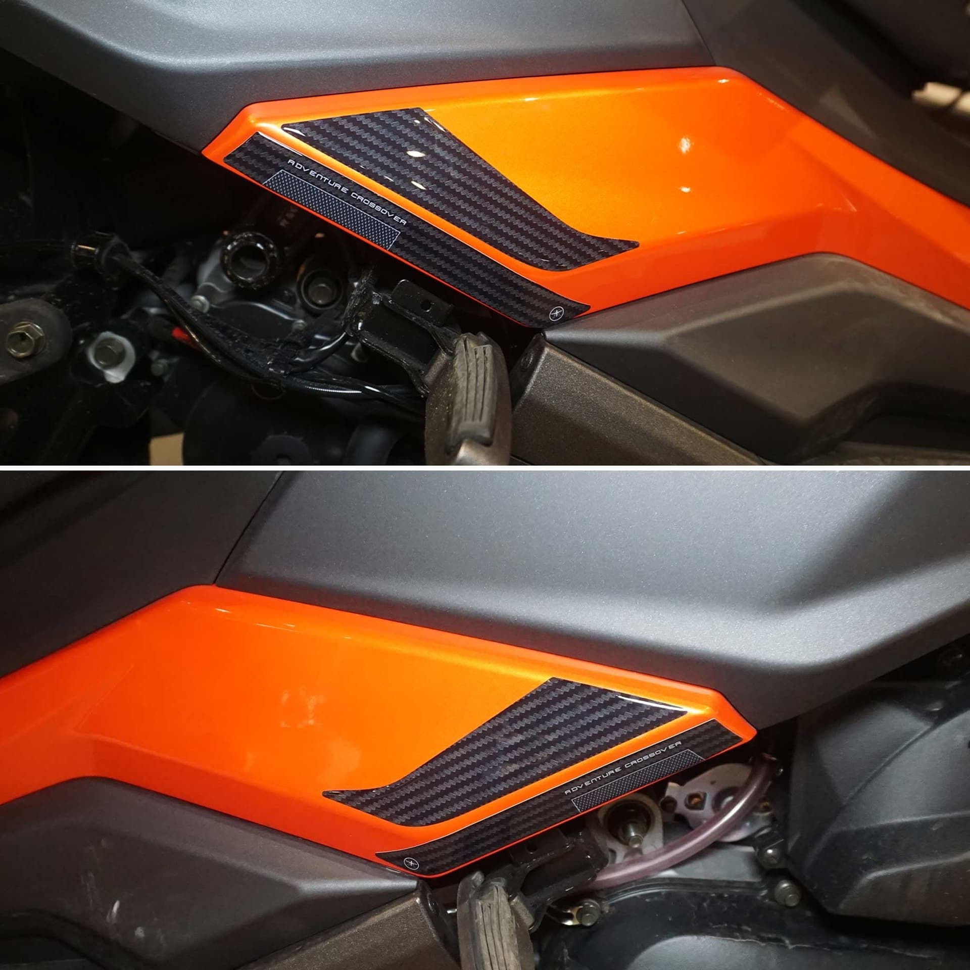 Adesivi-gel-3D-poggiapiedi-passeggero-compatibili-con-Kymco-DTX-360-125-300-350