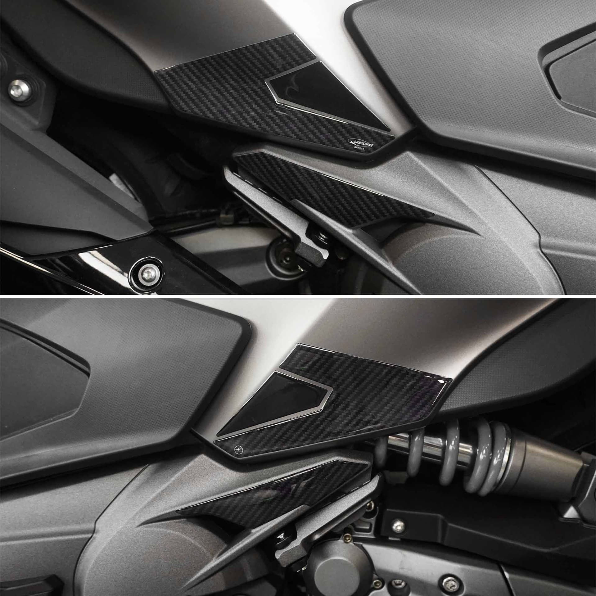 Adesivi-Protezioni-poggiapiedi-posteriori-compatibili-con-Kymco-Ak550-Premium