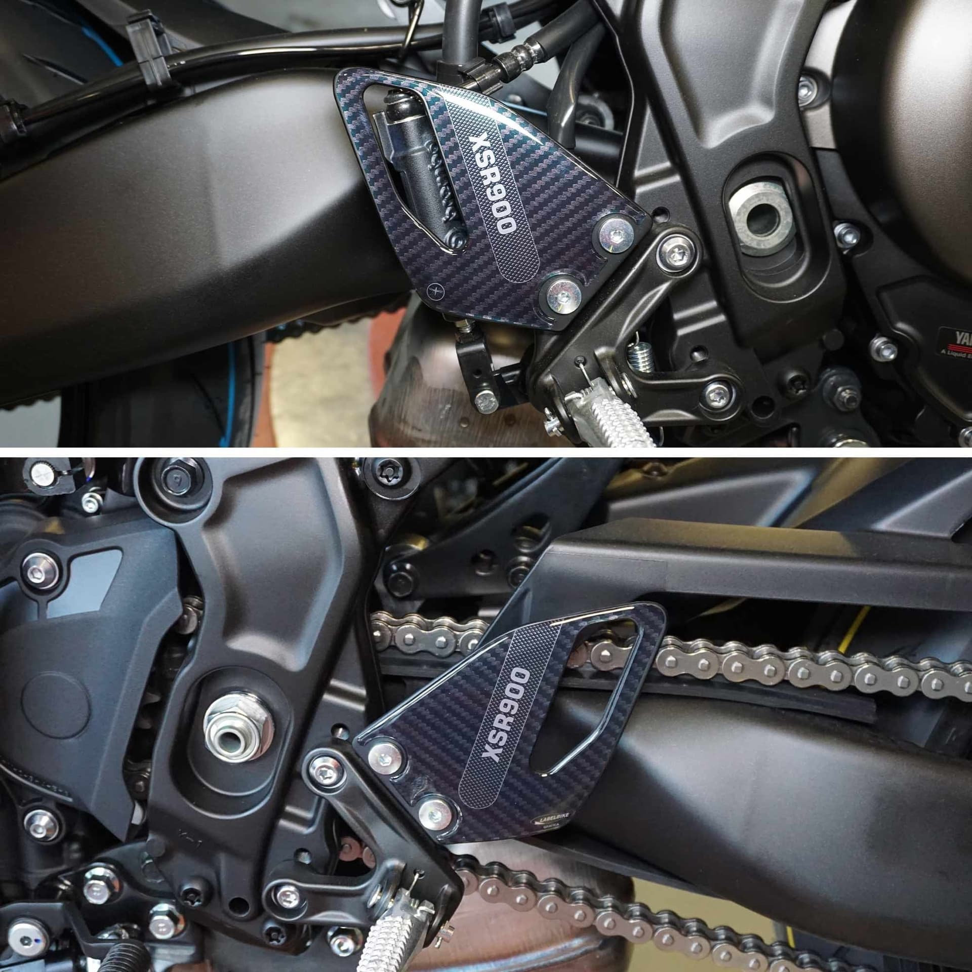 Adesivi-resina-3D-Protezioni-Battitacco-Moto-compatibili-con-Yamaha-XSR900-2022