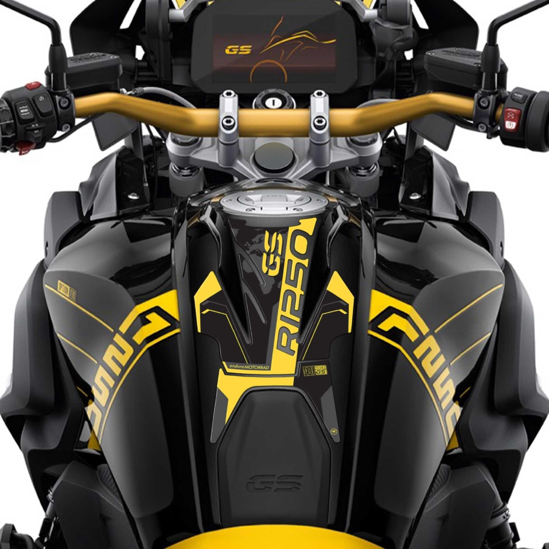 Adesivo-3D-Paraserbatoio-compatibile-con-moto-BMW-R-1250-GS-40th-Ann.-2021-2023