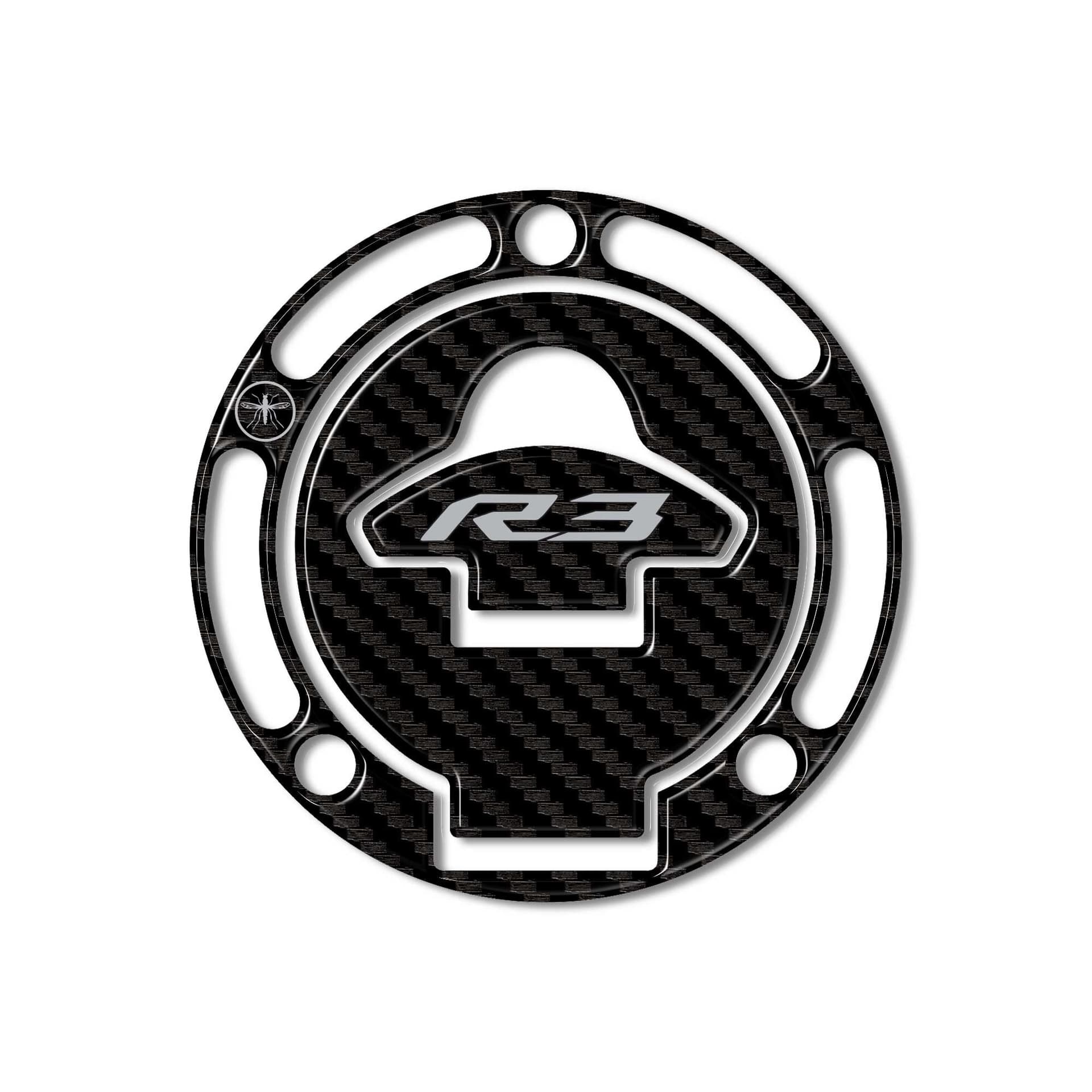 Adesivo-3D-Protezione-Tappo-Serbatoio-Moto-compatibile-Yamaha-YZF-R3-2019-2021