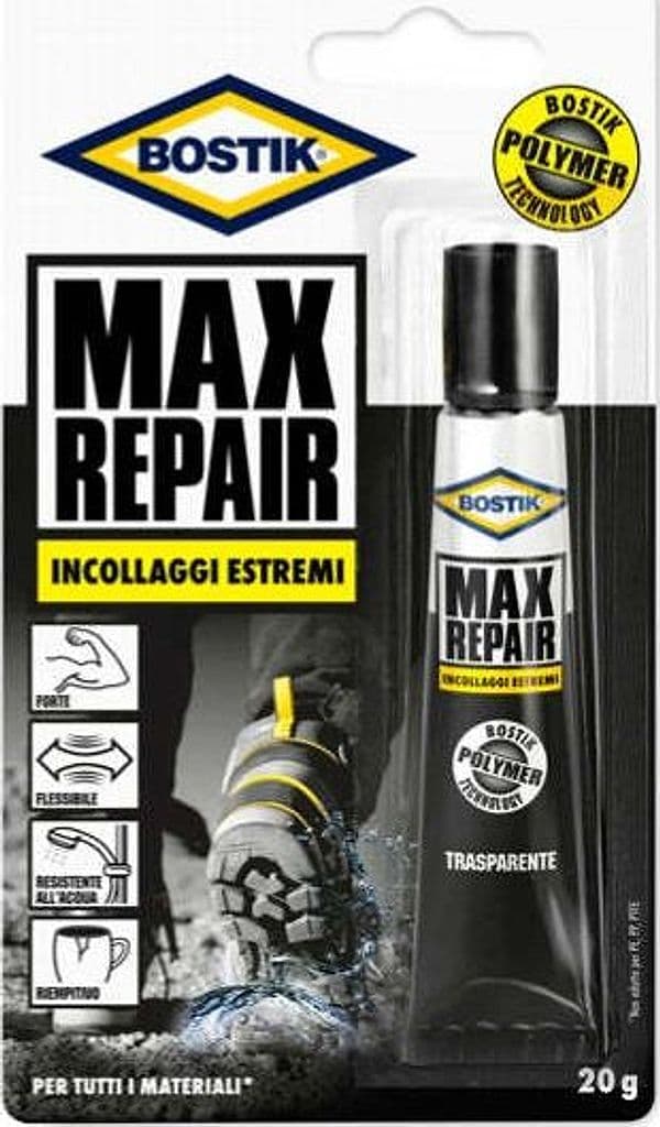 Adesivo Bostik Max Repair - universale - 20 gr - trasparente - Bostik
