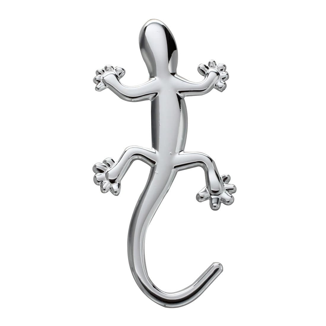 ADESIVO DECORAZIONE 3D IN PVC CROMATO PER AUTO FIGURA STEMMA GECO GEKO STICKER