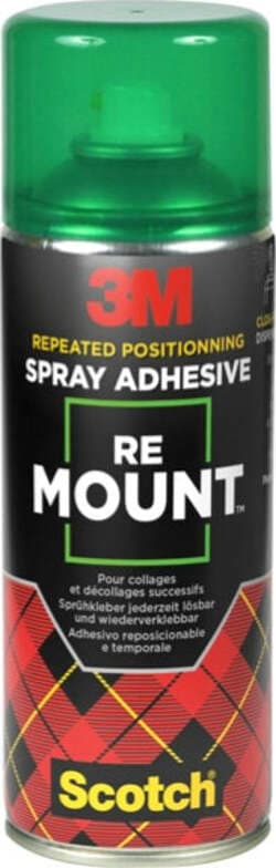 Adesivo Re Mount - rimovibile - 400 ml - trasparente - 3M Cancelleria e prodotti per ufficio/Archivio ufficio e accessori per scrivania/Nastri colle elastici e graffette/Adesivi e colle/Adesivi spray Eurocartuccia - Pavullo, Commerciovirtuoso.it