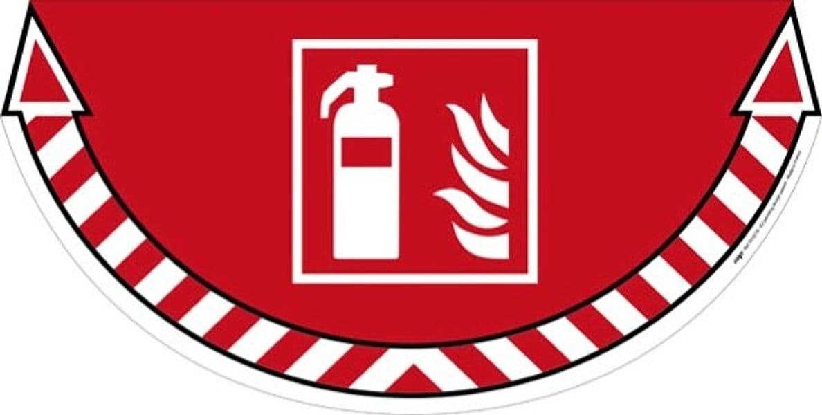 Adesivo segnalatore da terra Take Care - Estintore - 70x35 cm - CEP Fai da te/Sicurezza e protezione/Attrezzature per sicurezza sul lavoro/Segnaletica antinfortunistica Eurocartuccia - Pavullo, Commerciovirtuoso.it