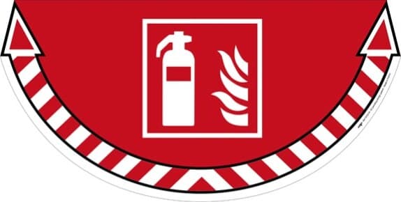 Adesivo segnalatore da terra Take Care - Estintore - 70x35 cm - CEP Fai da te/Sicurezza e protezione/Attrezzature per sicurezza sul lavoro/Segnaletica antinfortunistica Eurocartuccia - Pavullo, Commerciovirtuoso.it