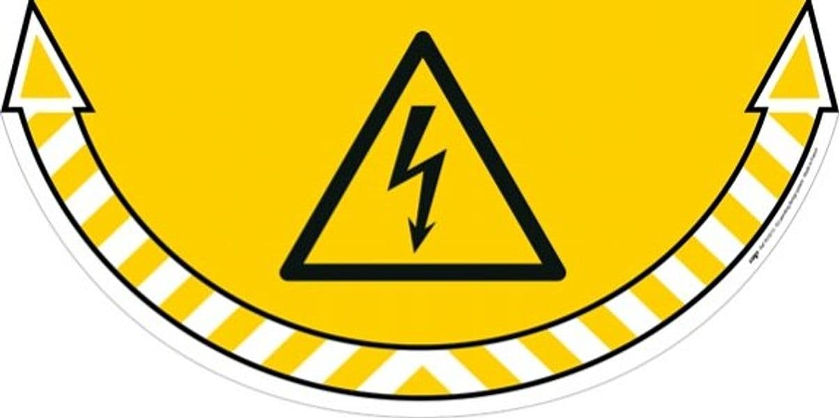 Adesivo segnalatore da terra Take Care - Rischio elettrico - 70x35 cm - CEP Fai da te/Sicurezza e protezione/Attrezzature per sicurezza sul lavoro/Segnaletica antinfortunistica Eurocartuccia - Pavullo, Commerciovirtuoso.it