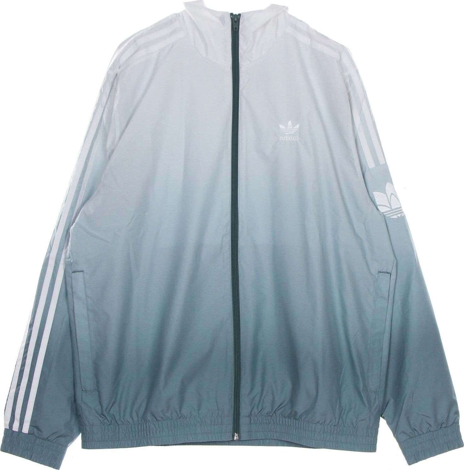 Adidas-Giacca-Tuta-Uomo-3d-Trefoil-3-Stripes-Ombre'-Track-Jacket-White/hazy-Emerald-da-uomo