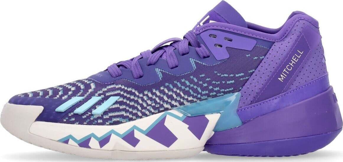 Adidas Scarpa Basket Uomo D.o.n. Issue 4 Purple Rush/off White/clear Aqua