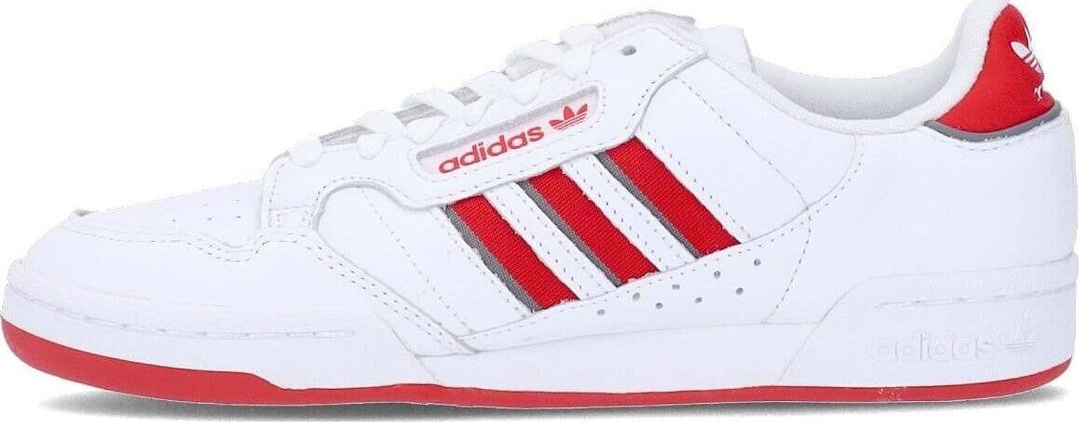 Adidas-Scarpa-Bassa-Uomo-Continental-80-Stripes-Cloud-White/collegiate-Red/grey-Three-da-uomo