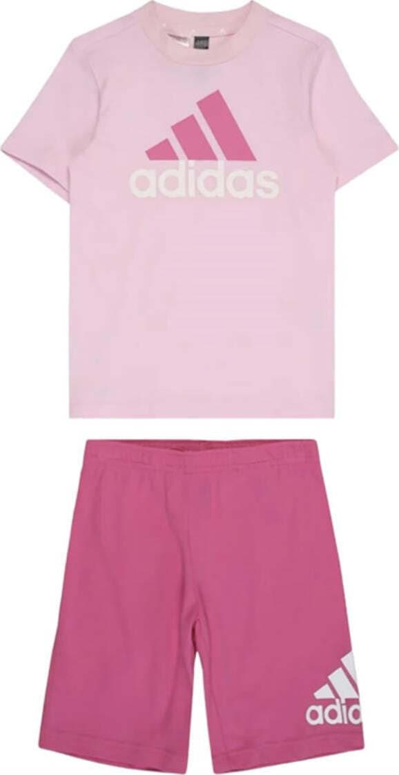 Adidas-Set-Completo-Maglia-Pantaloncino-Bambina-Rosa-HR5902