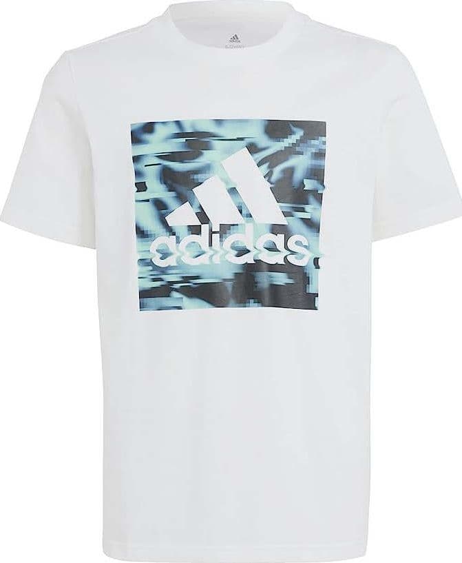 Adidas-T-shirt-Bambino-GRAFICA-SMALL-LOGO-JR-Bianco-IB9140