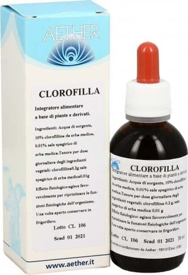 Aether Clorofilla Liquida da 50ml Integratore alimentare