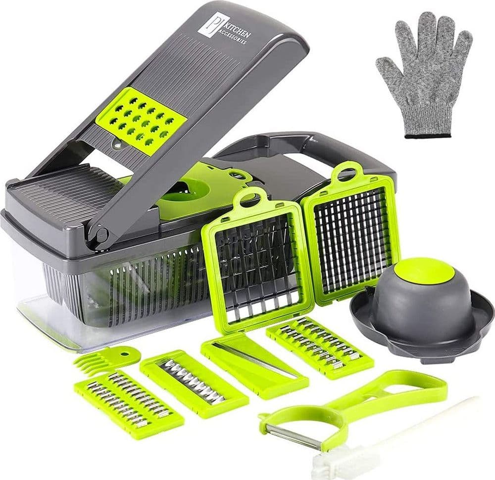 Affettatrice Multitagliera Pialla Grattugia Tritatutto Verdure Mandolina 22 In 1 Casa e cucina/Elettrodomestici per la cucina/Affettatrici Trade Shop italia - Napoli, Commerciovirtuoso.it