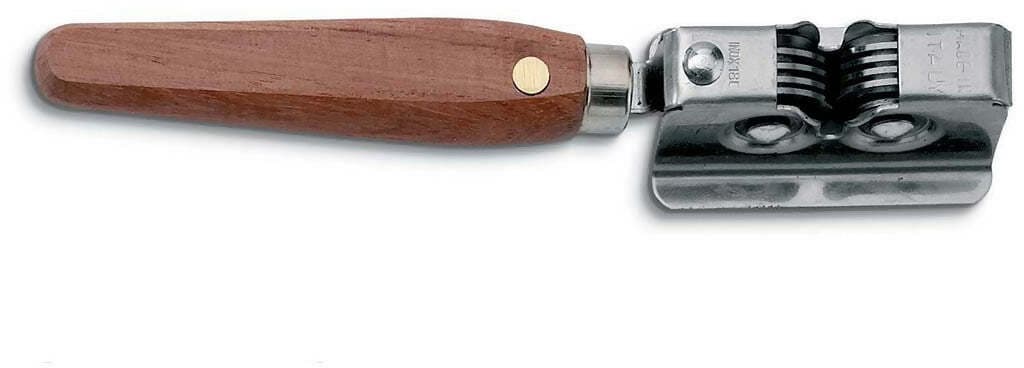Affilacoltelli Manuale Con Manico In Legno Ausonia - 72675 in Affilacoltelli manuali Ausonia - Maniago, commercioVirtuoso.it