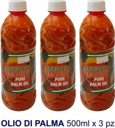AFRICAN BEAUTY PURE RED PALMOIL OLIO DI PALMA ROSSO DA CUCINA 500 ML x 3 pz ECUADOR in Oli vegetali Agbon - Martinsicuro, commercioVirtuoso.it