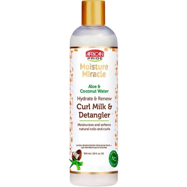 AFRICAN PRIDE MOISTURE MIRACLE CURL MILK & DETANGLER 354ml PER CAPELLI . in Balsami Agbon - Martinsicuro, commercioVirtuoso.it