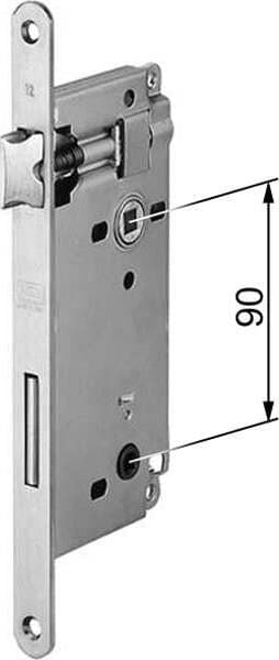 AGB---SERRATURA-DA-INFILARE-PER-PORTE-INTERNE-(A16)-PATENT-D90-F22-E60-CON-BORDI-TONDI---ACCIAIO-BRONZATO