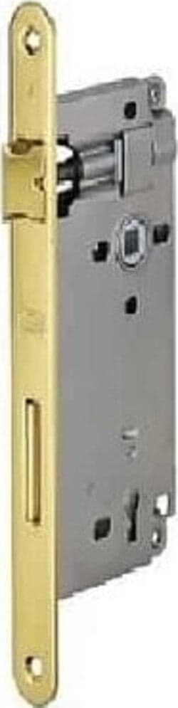 AGB - SERRATURA DA INFILARE PER PORTE INTERNE (A24) PATENT D90 F22 E50 - OTTONE VERNICIATO