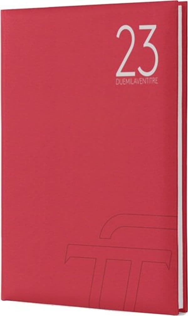 Agenda settimanale Text 2023 - carta plastificata imbottita - 17 x 24 cm - rosso - InTempo Cancelleria e prodotti per ufficio/Carta blocchi e quaderni/Blocchi appunti taccuini e diari/Blocchi appunti e taccuini Eurocartuccia - Pavullo, Commerciovirtuoso.it