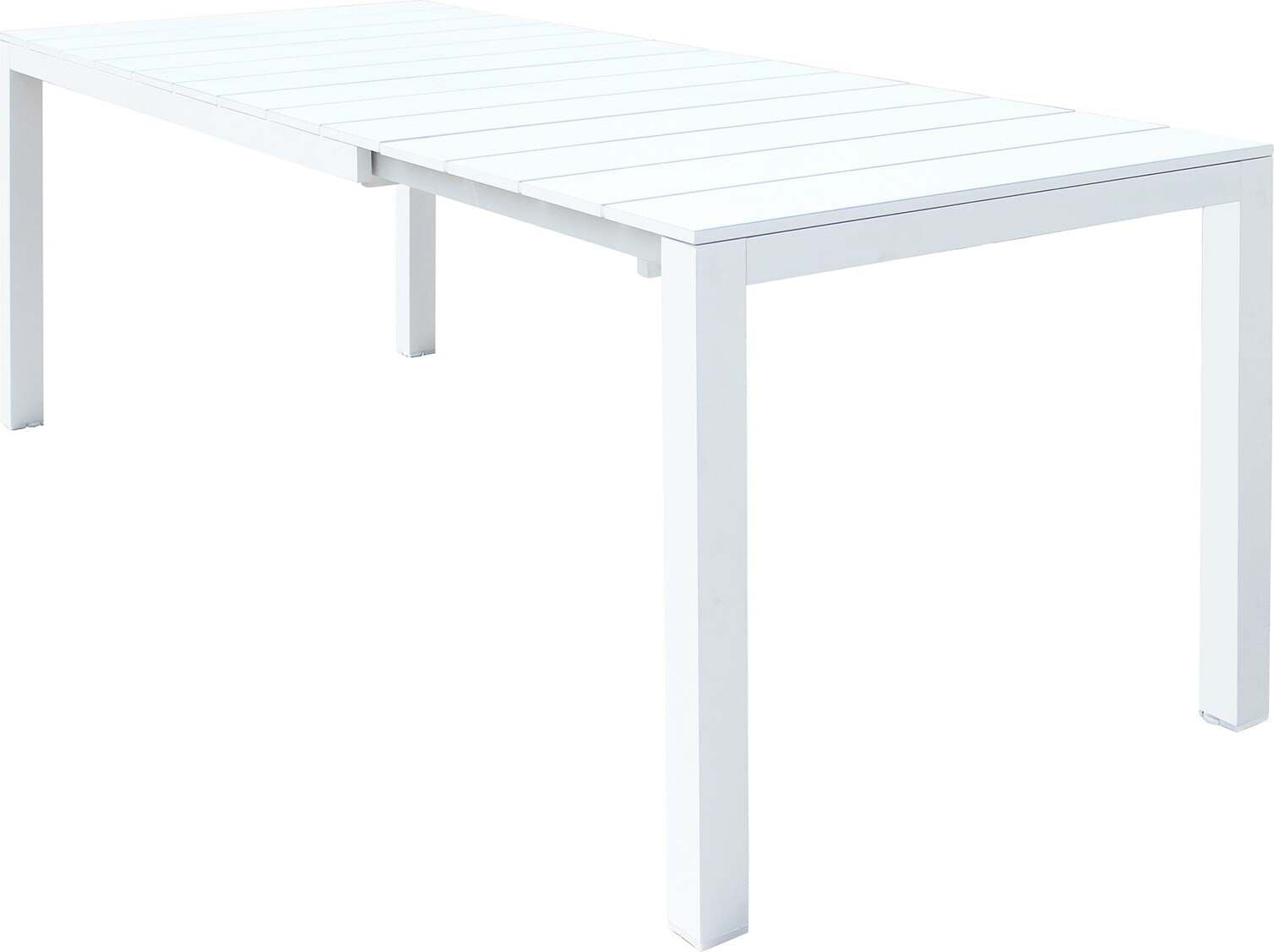 ALASKA---set-tavolo-in-alluminio-cm-148/214-x-85-x-75,5-h-con-6-sedute-Bianco-Milani-Home
