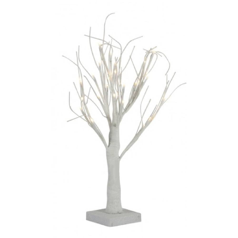 Albero-Decorativo-Luminoso-45-Cm-Per-Interni-24-Led-Ecologico-A-Batteria-Bianco