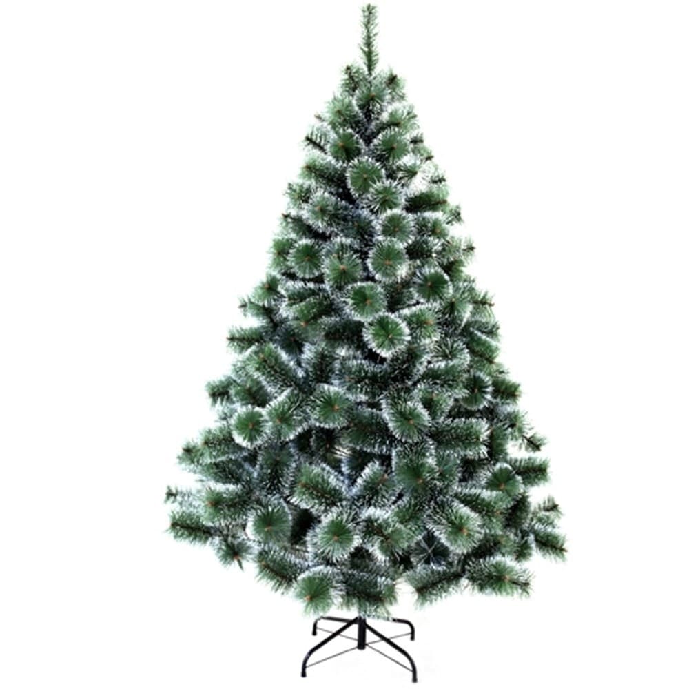 Albero-Di-Natale-Sintetico-120-Cm-Innevato-Decorazione-Per-Casa-Scuola-Ufficio
