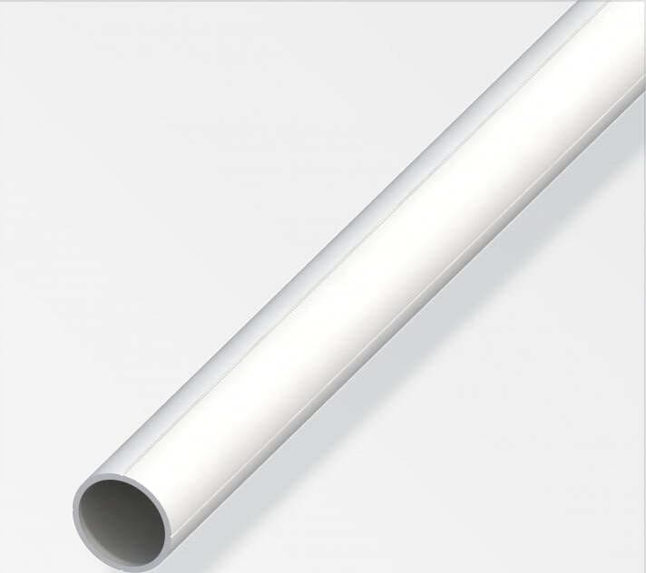 ALFER---1mt---PROFILO-TUBOLARE-TONDO-CON-SCALANATURE-UNICHE-IN-PLASTICA-RESISTENTE---11,5X1,5MM---COLORE-BIANCO