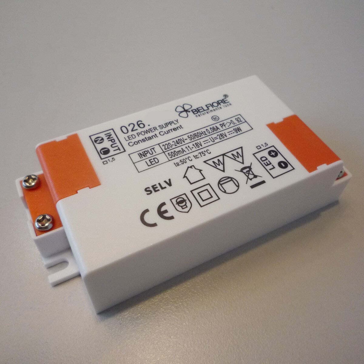 Alimentatore-9010-Belfiore-BF-2369A-3008-026.255-trasformatore-driver-interno-18.2W-700mA